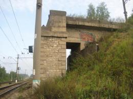 Ликвидация устоев путепровода 87 км линии Москва-Ожерелье.